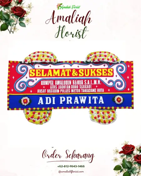Papan Bunga Ucapan Selamat Agom