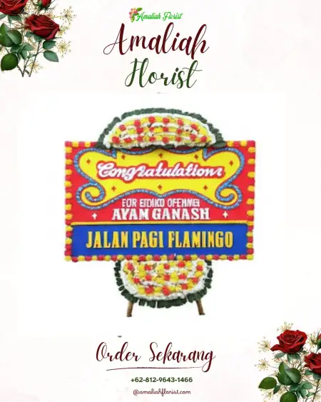 Sewa Papan Bunga Agom